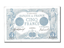 Billet, France, 5 Francs, 5 F 1912-1917 ''Bleu'', 1916, 1916-11-15, TTB+ - 5 F 1912-1917 ''Bleu''