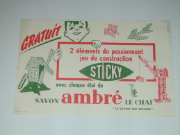 BUVARD SAVON AMBRE LE CHAT Jeu De Construction  STICKY - Parfum & Cosmetica