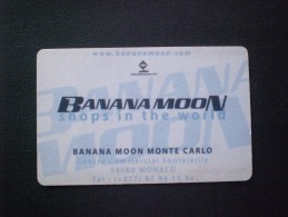 CARTE  TELEPHONE  MONACO BANANA MOON MONTE CARLO PRIVATE !! MUCH MUCH RARE  !! - Monaco