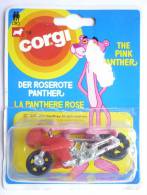 FIGURINE CORGI BLISTER OUVERT LA PANTHERE ROSE A MOTO - PINK PANTHER 1979 - Motorcycles