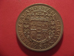 Nouvelle-Zélande - Half Crown 1950 George VI 5281 - Nouvelle-Zélande