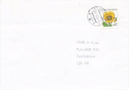 K5496 - Czech Rep. (2003) 795 01 Rymarov (letter) Tariff: 6,40 Kc (stamp: "Flowers" - Shift In Horizontal Perforation !) - Errors, Freaks & Oddities (EFO)