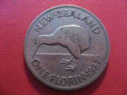 Nouvelle-Zélande - One Florin 1937 George VI 5397 - New Zealand