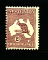 AUSTRALIA - 1929  KANGAROO   2/  SMALL MULTIPLE  WATERMARK  MINT NH  SG110 - Neufs