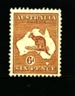 AUSTRALIA - 1932  KANGAROO  6 D.  C Of A  WATERMARK  MINT NH  SG132 - Mint Stamps