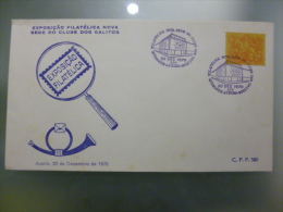 EXPOSIÇAO FILATELICA NOVA SEDE DO CLUBE DOS GALITOS - AVEIRO 20 DEZ 1970 - Maschinenstempel (EMA)