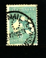 AUSTRALIA - 1929  KANGAROO  1/  SMALL MULTIPLE WATERMARK  PERFORATED SMALL OS  FINE USED  SGO116 - Service