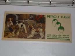 BUVARD Publicitaire  BLOTTING PAPER   Coiffure  .PETROLE HAHN .chiots - Parfum & Cosmetica