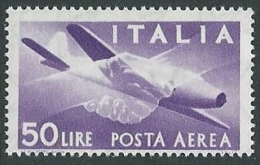 1957 ITALIA POSTA AEREA DEMOCRATICA 50 LIRE STELLE MNH ** - IE016 - Luftpost