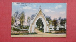 - New Hampshire> Concord  Entrance To Calvary Cemetery   =====2131 - Concord