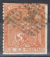 Sello 2 Cts Alegoria Republica, Rojo Naranja , Num 131a º - Used Stamps
