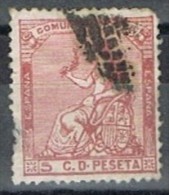 Sello 5 Cts Alegoria Republica, Variedad Color , Num 132a º - Used Stamps