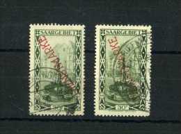 - SARRE  SERVICE . TIMBRES DE 1922/23 . OBLITERES  . AVEC  CHARNIERE . - Officials