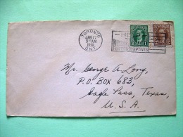 Canada 1938 Cover To USA - King George VI - Briefe U. Dokumente
