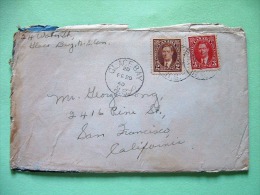Canada 1940 Cover Glace Bay To USA - King George VI - Cartas & Documentos