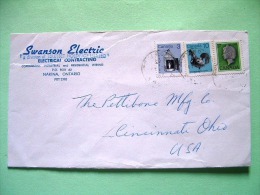 Canada 1982 Cover To USA - Lamp - Rooster - Queen - Briefe U. Dokumente