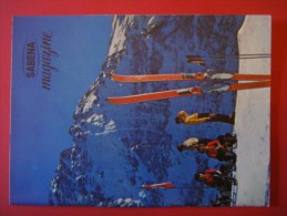 SABENA MAGAZINE N° 5 -1957 ( Avion Aviation Tourisme ) Suisse Garmisch Partenkirchen Scandinavie Autriche Rome Dolomites - Otros & Sin Clasificación