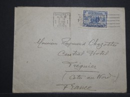 AUSTRALIE - Enveloppe ( Pli Central ) Pour La France En 1934 - Obl. Plaisante - Lot P14426 - Lettres & Documents