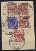 Deutsches Reich:  3-color Franking On Part Letter - Gebruikt
