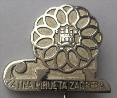 ZLATNA PIRUETA ZAGREBA, FIGURE SKATING PINS BADGES  C - Patinage Artistique