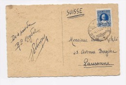 POSTE VATICANE 1929, 1.25 Lire Seul Sur Carte Postale Illustrée ROMA Pour La Suisse - Covers & Documents