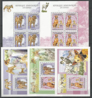 République Démocratique Du Congo - 2520/2521 (4X) + BL479/480 + BL481 - Chiens - 2007 - MNH - Neufs