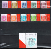 JERSEY- 2015- Crests Defiinitive Complete Set With GBP5.00 HOLGRAM Stamp- MNH - Hologrammen