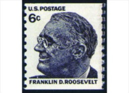 1968 USA Franklin D. Roosevelt Coil Stamp Sc#1305? Famous President Post - Rollenmarken