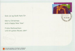 NORWAY 2003 Christmas Postal Stationery Card, Cancelled. - Postwaardestukken