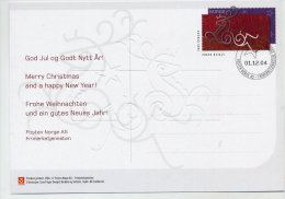 NORWAY 2004 Christmas Postal Stationery Card, Cancelled. - Postal Stationery