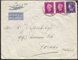 E)1947 NETHERLANDS, QUEENS, ROYALTY, CIRCULATED COVER TO CANADA - Brieven En Documenten