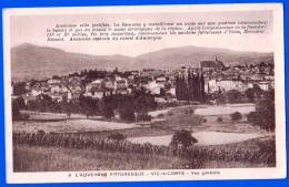 CARTE POSTALE ANCIENNE SEPIA 63 L'AUVERGNE PITTORESQUE PUY DE DOME N° 9 VIC LE COMTE DOS SEPARE ECRIT 29/05/1939 - Vic Le Comte