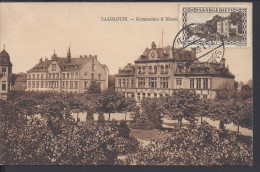 SARRE - 1930 -  CORRESPONDANCE DE SAARLOUIS SUR CARTE POSTALE " GYMNASE Et  COUVENT " VERS FECAMP - FR - - Briefe U. Dokumente