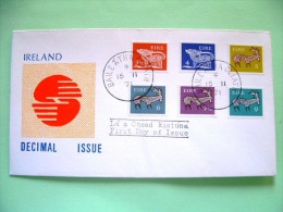 Ireland 1971 FDC Cover - Dog - Stag - Scott #296/299 + 300/301 = 4.60 $ - Lettres & Documents