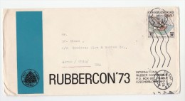 1972 CZECHOSLOVAKIA COVER From International RUBBER CONFERENCE  To GOODYEAR TYRES USA, Stamps - Covers & Documents