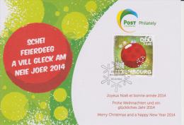 Luxembourg Christmas Card 2013 - Decoration - Postwaardestukken