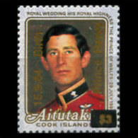 AITUTAKI 1984 - Scott# 355 Royal Birth Opt. Set Of 1 LH - Aitutaki