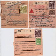 All. Bes., 1948, 3 Paketkarten , #4656 - Briefe U. Dokumente