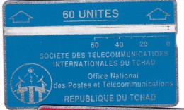 TELECARTE PHONECARD TCHAD 60 UNITES  REPUBLIQUE DU TCHAD OFFICE NATIONAL DES POSTES ET TELECOMMUNICATIONS - Tchad