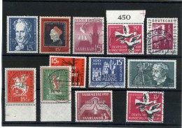 - SARRE 1957/59 . TIMBRES DE 1956/59 . OBLITERES . - Gebraucht