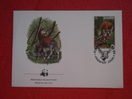 Congo Zaire Kinshasa FDC Serie World Animals Widelife Fund 1984 Nice Stamp - Kinshasa - Leopoldville (Leopoldstadt)