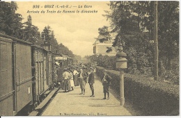 Bruz - La Gare Arrivée Du Train De Rennes Le Dimanche - Non écrite - CR4 - Autres & Non Classés