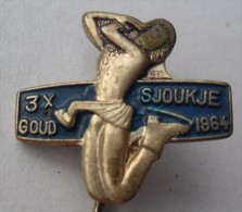 Figure Skating - SJOUKJE GOUD 1964. Holland Netherlands PINS BADGES   Z - Patinage Artistique