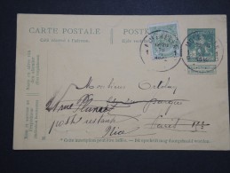 BELGIQUE - Perforé ADC Sur Armoirie Sur Entier Postal Commercial Pour La France En 1912 - A Voir - Lot P14576 - 1909-34