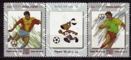 BANGLADESH   N° 452/53 + Vignette  * *   Cup  1994   Football  Soccer  Fussball - 1994 – Estados Unidos