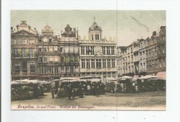 BRUXELLES GRAND'PLACE MAISON DES BOULANGERS (MARCHE ANIME) - Markten