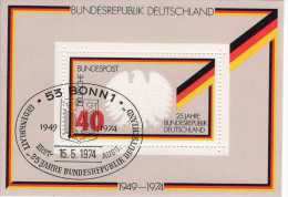 Bund Block 10 25 Jahre BRD Gestempelt Used - 1959-1980