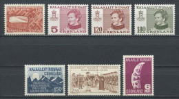 GROENLAND Année 1978 Complète N° 93/99 ** Neufs = MNH Luxe Cote 7,15 €  Jahrgang Full Year Ano Completo - Annate Complete