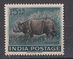 INDIA, 1962, Wildlife Week, Wild Life, Rhino, Rhinoceros, Animal, MNH, (**) - Ungebraucht