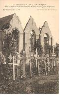 75. LOO. L' EGLISE. ETAT ACTUEL ET LE CIMETIERE DES HEROS MORTS POUR LA PATRIE. - Lo-Reninge